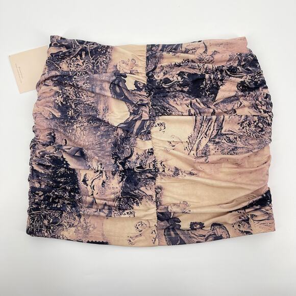 Superdown | Maeve Angel Toile Print Mesh Corset & Mini Skirt Set XS - Picture 11 of 15